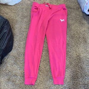 Pink victoria secret sweat pants